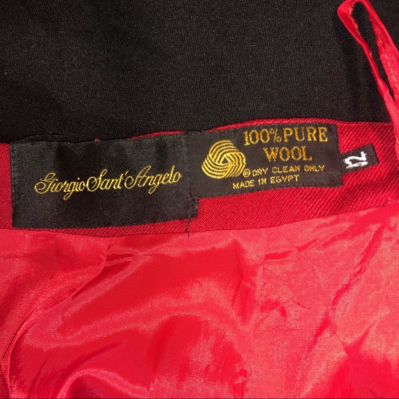 Giorgio sant Angelo pure wool skirt size 12 - Picture 6 of 6